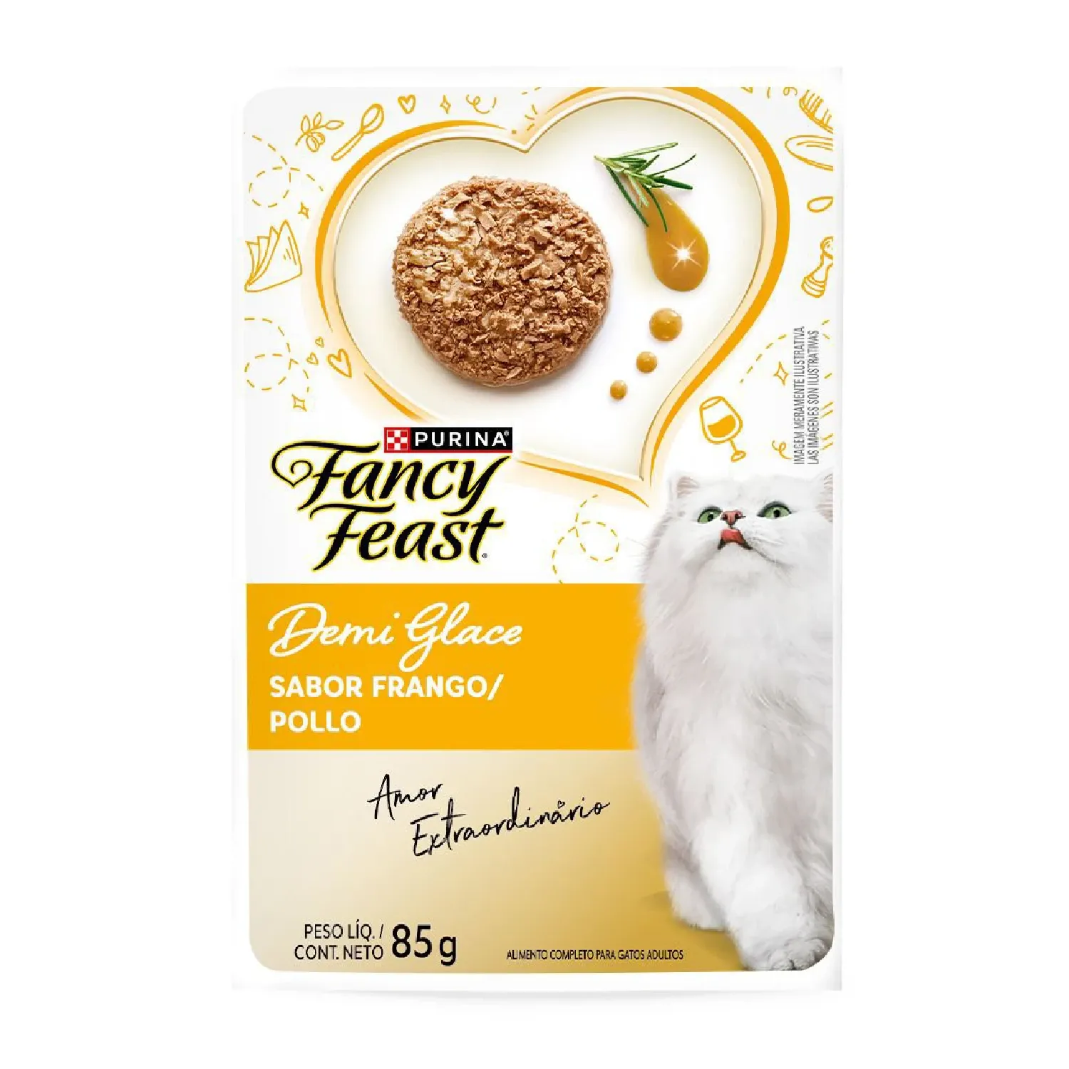 Racao Umida Fancy Feast Demi Glace Frango embalagem_FRENTE-01